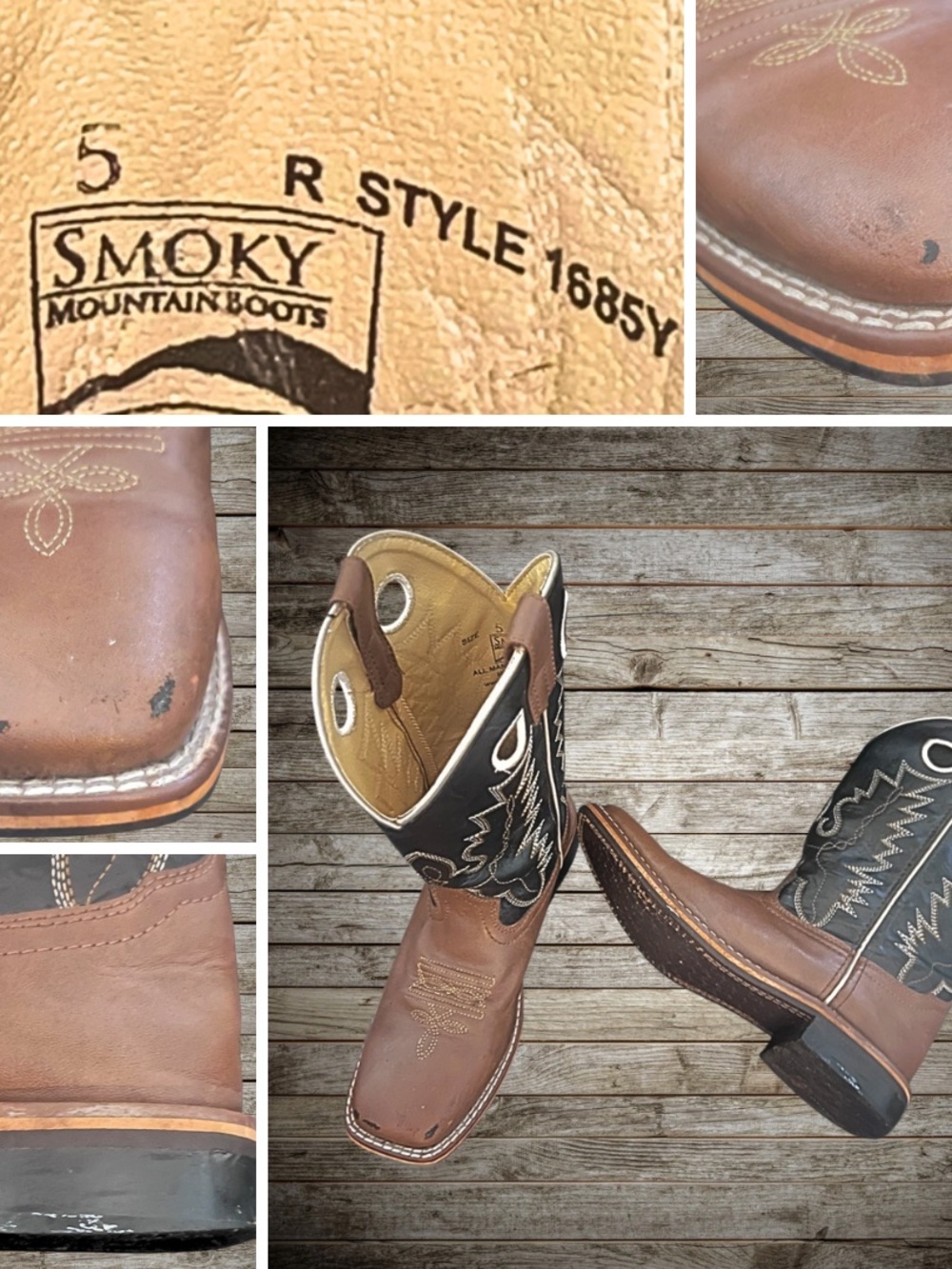 Boys Size 5 R “Smoky Mountain Boots”